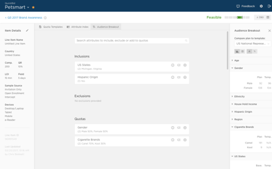 Screenshot of the QuickBid interface